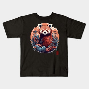 Red panda Kids T-Shirt